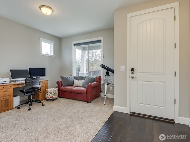 4206 NE 132nd St, Vancouver, WA 98686 - office featuring baseboards and dark wood-style floors