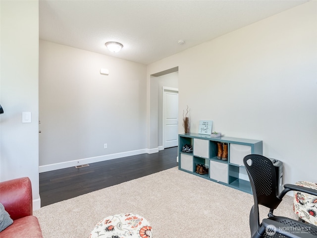 4206 NE 132nd St, Vancouver, WA 98686 - office space with baseboards, dark colored carpet, and dark wood-style flooring