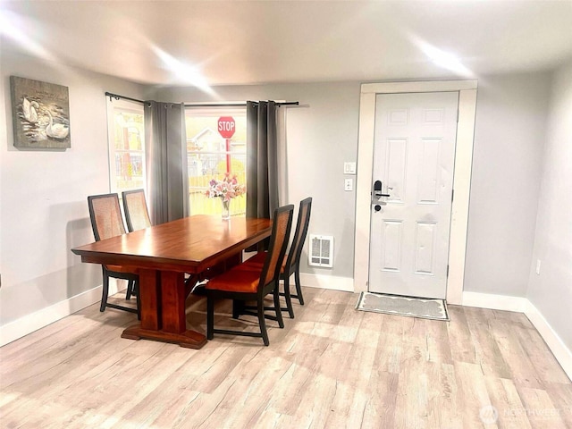 12501 50th Pl S, Seattle, WA 98178 - dining room with wood finished floors, visible vents, and baseboards