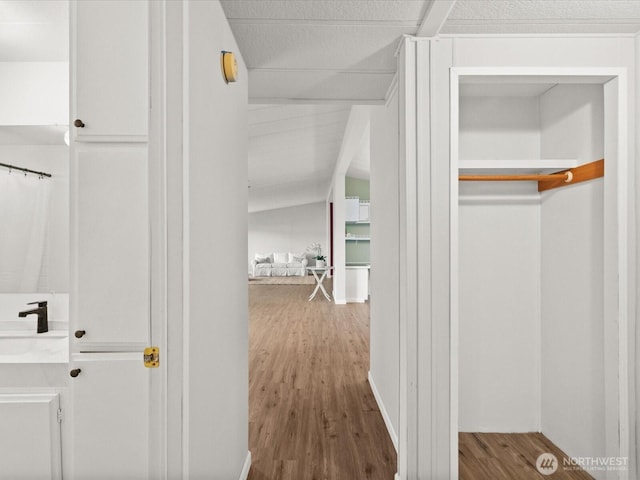 5255 Apollo Rd, Langley, WA 98260 - corridor with wood finished floors