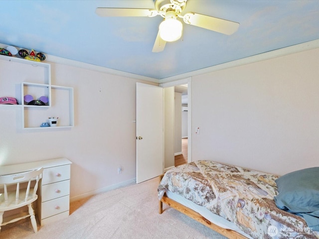 5255 Apollo Rd, Langley, WA 98260 - carpeted bedroom with ceiling fan and baseboards