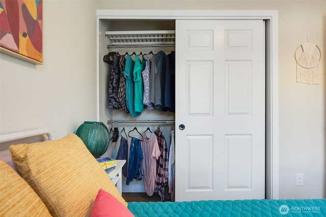 view of closet