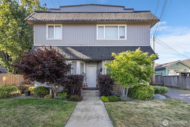 1713 17th St, Everett, WA 98201 - traditional-style house with fence, a shingled roof, and a front lawn