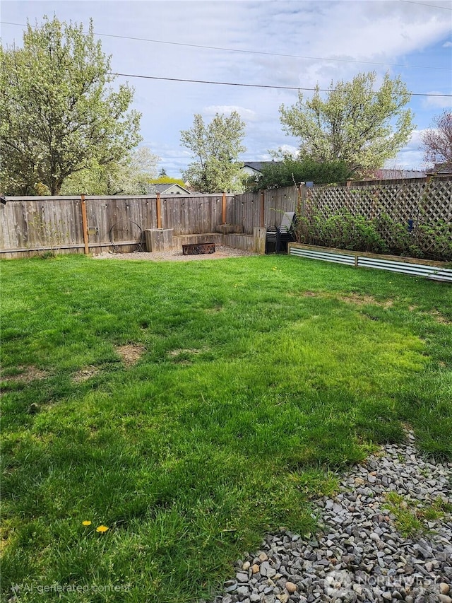 9244 Carys St SE, Yelm, WA 98597 - view of yard featuring a fenced backyard