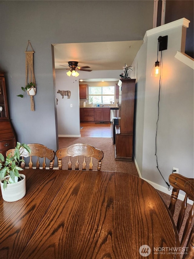 9244 Carys St SE, Yelm, WA 98597 - corridor with light carpet and baseboards