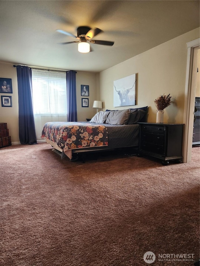 9244 Carys St SE, Yelm, WA 98597 - carpeted bedroom with a ceiling fan