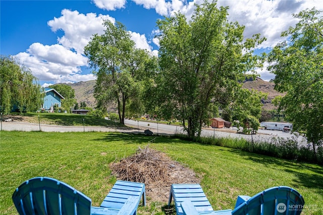 876 1st St, Chelan Falls, WA 98817 - view of green lawn with a mountain view