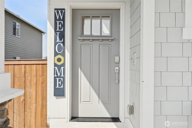 view of property entrance