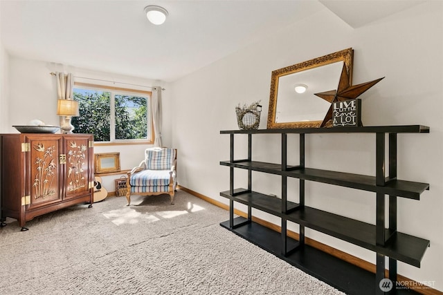24264 133rd Ave SE, Kent, WA 98042 - sitting room featuring baseboards and carpet floors