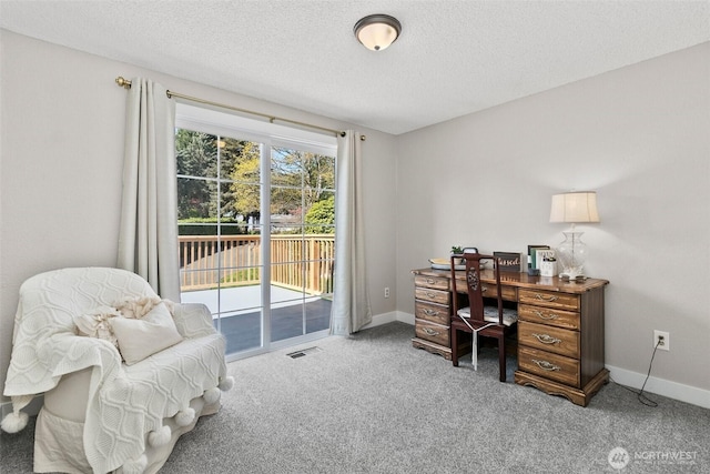 24264 133rd Ave SE, Kent, WA 98042 - office space with a textured ceiling, carpet floors, visible vents, and baseboards