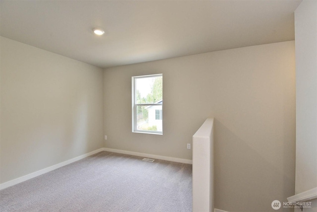 2306 158th Street Ct E, Tacoma, WA 98445 - carpeted spare room featuring visible vents, baseboards, and recessed lighting