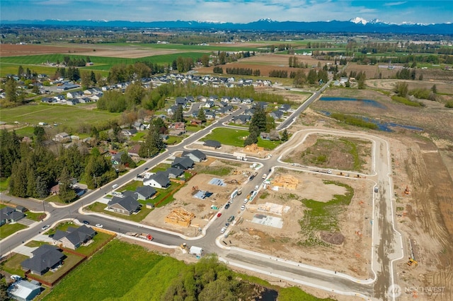 710 E 5th St, Nooksack, WA 98276 - bird's eye view with a mountain view and a residential view