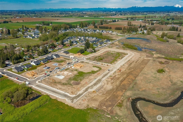 710 E 5th St, Nooksack, WA 98276 - drone / aerial view with a mountain view