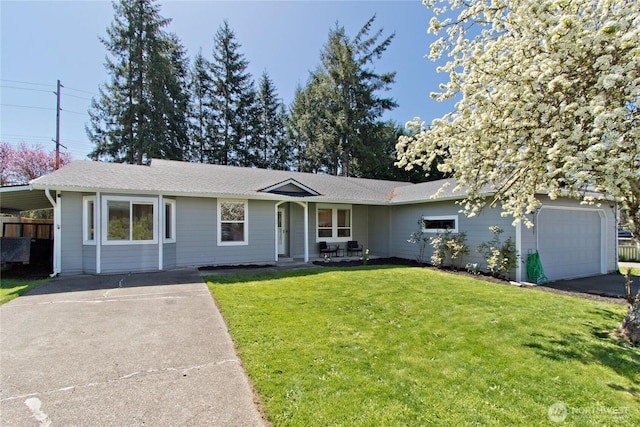 21221 SE 271st Pl, Maple Valley, WA 98038 - ranch-style home featuring an attached garage, aphalt driveway, and a front yard