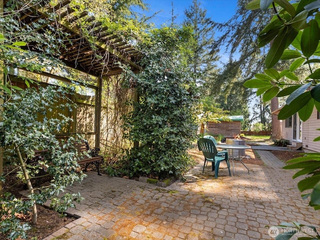 8142 NE 145th Pl, Kenmore, WA 98028 - view of patio / terrace featuring a fenced backyard