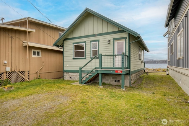 840 Beckett Point Rd, Port Townsend, WA 98368 - exterior space featuring a water view and a front lawn