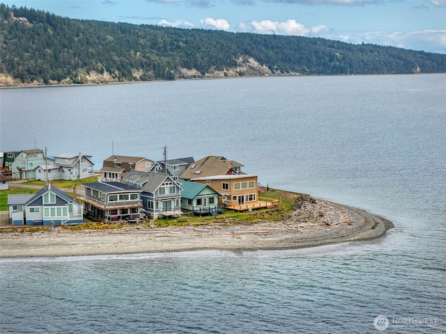 840 Beckett Point Rd, Port Townsend, WA 98368 - view of water feature featuring a forest view
