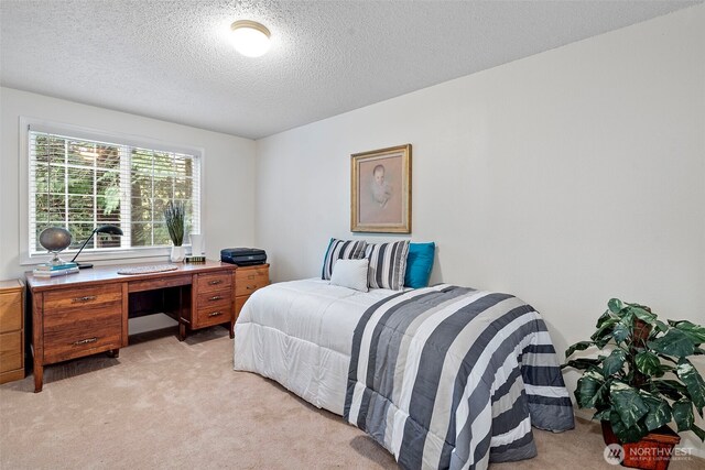2336 Killarney Ct NW, Olympia, WA 98502 - bedroom with light colored carpet and a textured ceiling