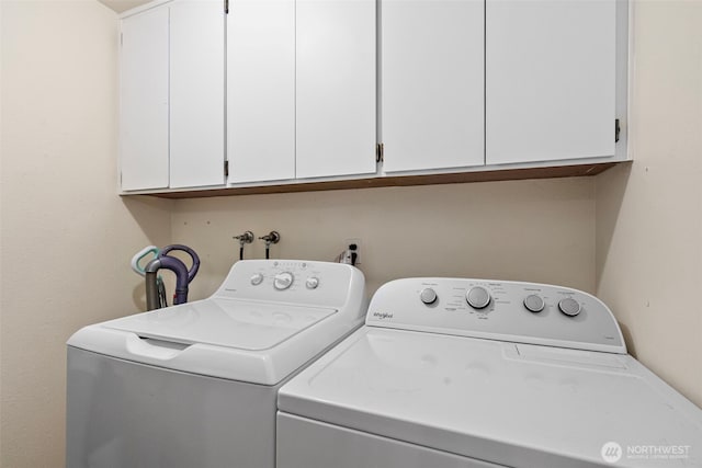 2336 Killarney Ct NW, Olympia, WA 98502 - washroom with washing machine and clothes dryer and cabinet space
