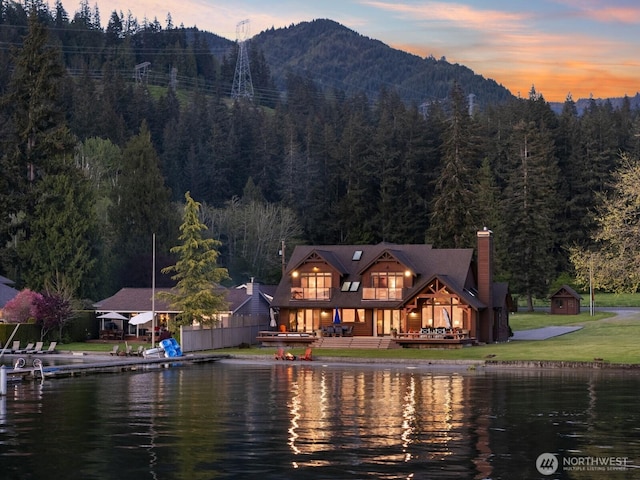 3193 Northshore Rd, Bellingham, WA 98226 - exterior space with a mountain view and a forest view