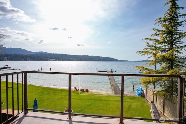 3193 Northshore Rd, Bellingham, WA 98226 - property view of water with a mountain view and a dock