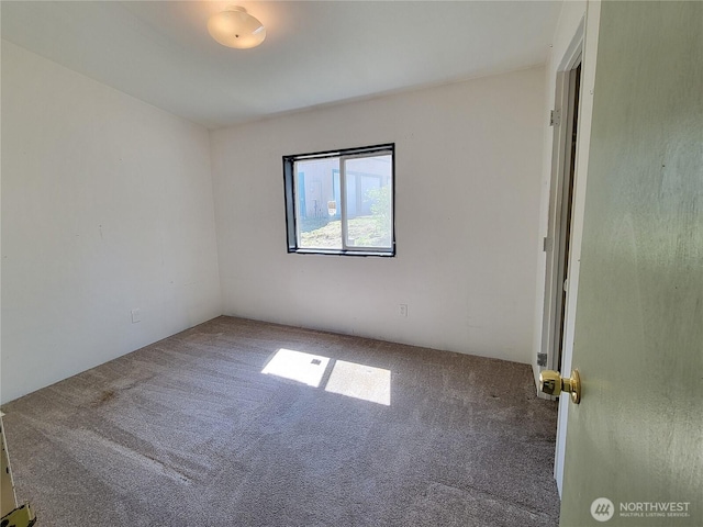 unfurnished room with carpet flooring