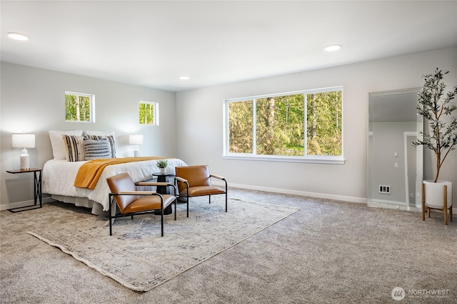 3009 Oleander Ln, Blaine, WA 98230 - bedroom with baseboards, recessed lighting, and carpet