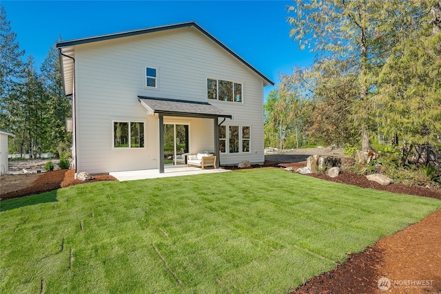 3009 Oleander Ln, Blaine, WA 98230 - back of house featuring a yard, a patio area, and outdoor lounge area