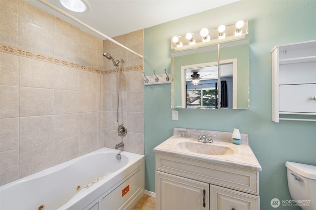 2607 SE 138th Loop, Vancouver, WA 98683 - full bathroom with a combined bath / shower with jetted tub and vanity
