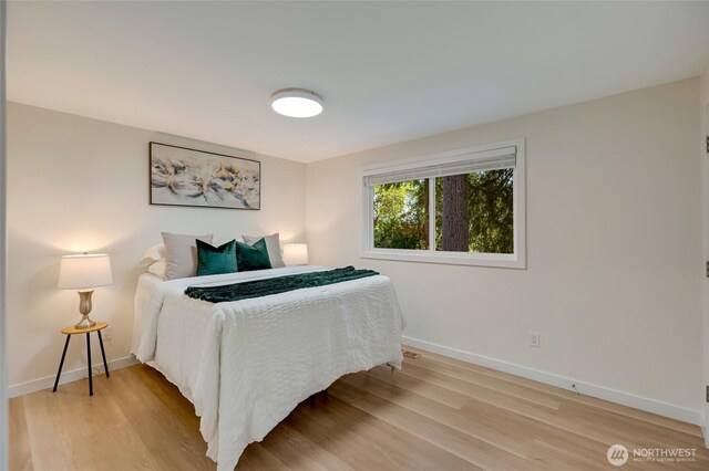 19010 12th Ave NE, Shoreline, WA 98155 - bedroom featuring light wood-style floors and baseboards