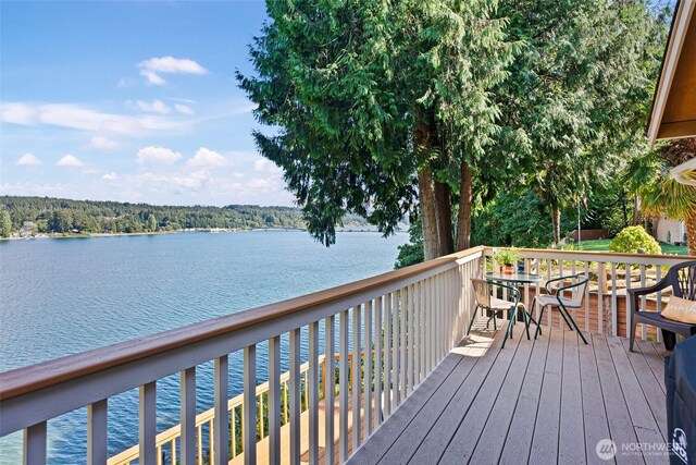 14407 Goodrich Dr NW, Gig Harbor, WA 98329 - deck featuring a water view