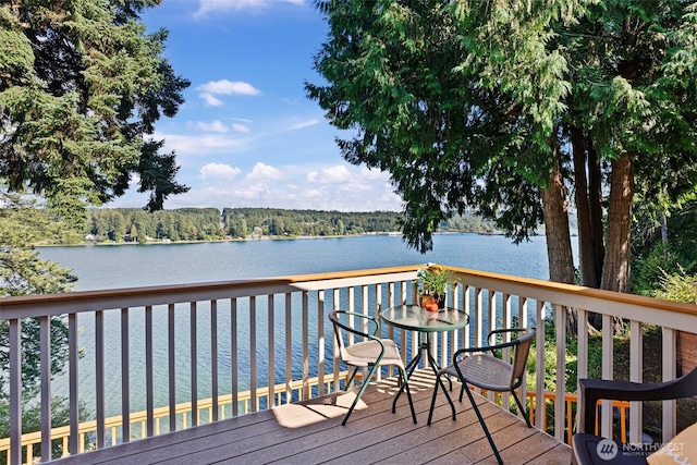 14407 Goodrich Dr NW, Gig Harbor, WA 98329 - wooden terrace featuring a water view