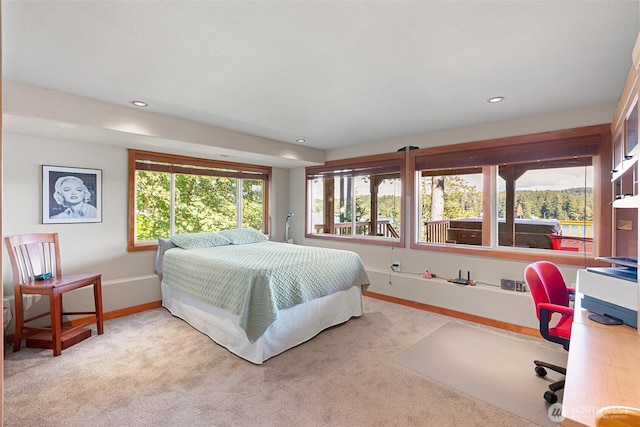 14407 Goodrich Dr NW, Gig Harbor, WA 98329 - bedroom featuring baseboards, recessed lighting, and carpet flooring