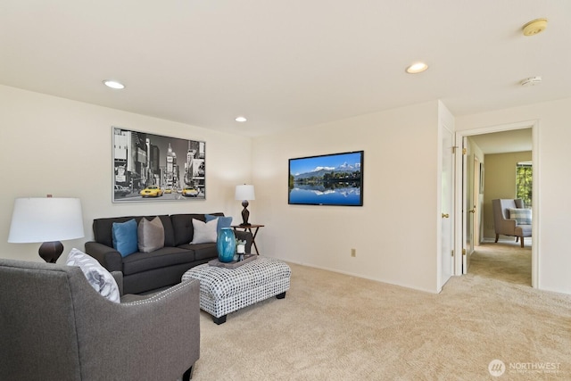 2003 Mill Pointe Dr SE, Mill Creek, WA 98012 - carpeted living area with recessed lighting and baseboards