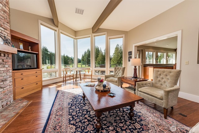 6250 Woodcock Rd, Sequim, WA 98382 - living room with plenty of natural light and wood finished floors