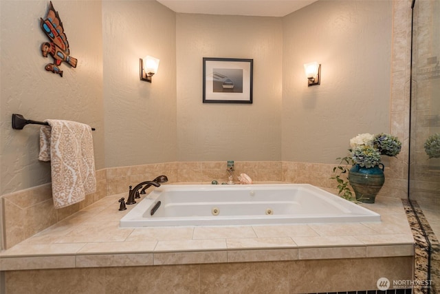 6250 Woodcock Rd, Sequim, WA 98382 - bathroom with a jetted tub