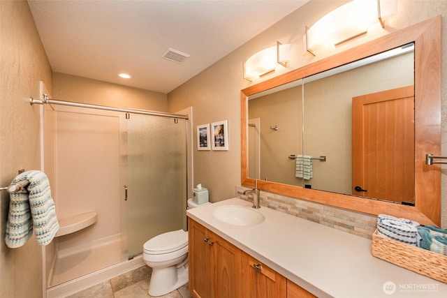 6250 Woodcock Rd, Sequim, WA 98382 - bathroom featuring a stall shower and vanity