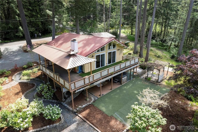 birds eye view of property