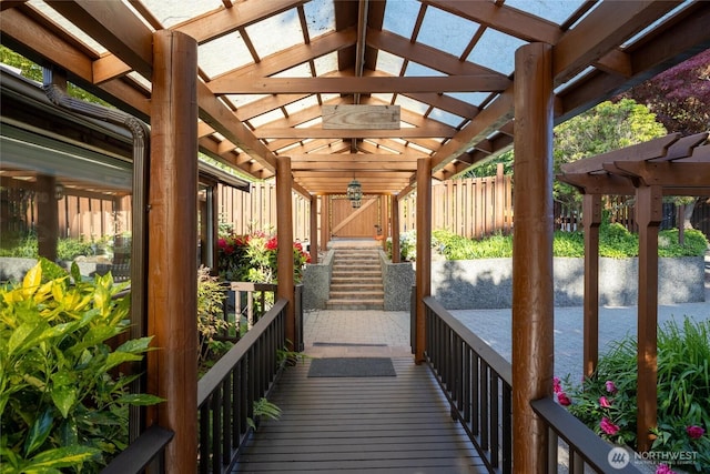 486 W Lake Samish Dr, Bellingham, WA 98229 - view of patio with a pergola