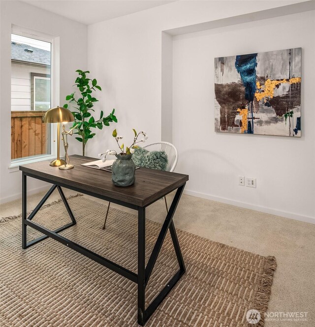 16515 26th St E, Lake Tapps, WA 98391 - carpeted office space featuring baseboards