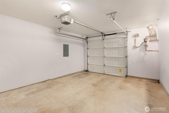 5235 11th Ave NE Unit A, Seattle, WA 98105 - garage with a garage door opener and electric panel