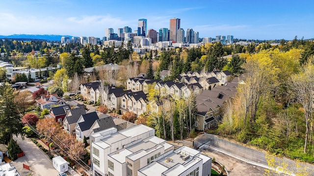11896 SE 5th St, Bellevue, WA 98805 - birds eye view of property featuring a city view