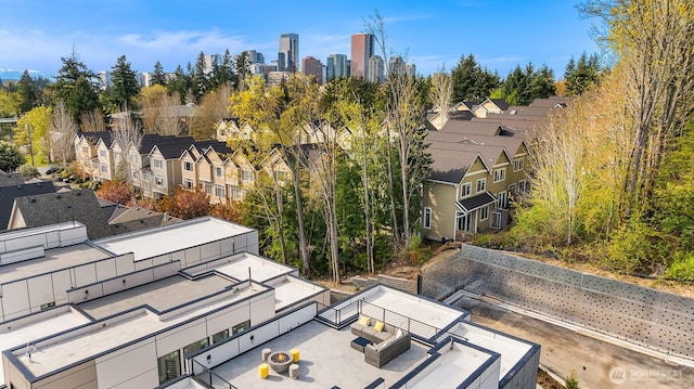 11896 SE 5th St, Bellevue, WA 98805 - drone / aerial view featuring a residential view