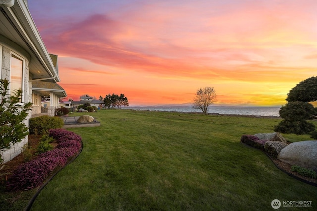 581 Marine Dr, Point Roberts, WA 98281 - view of yard featuring a water view