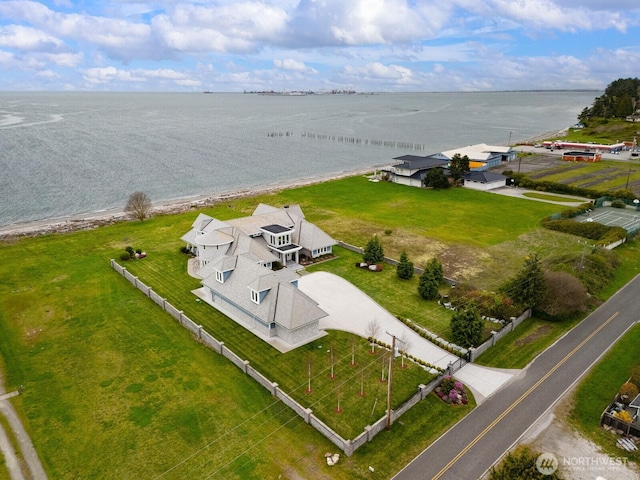 581 Marine Dr, Point Roberts, WA 98281 - drone / aerial view with a water view