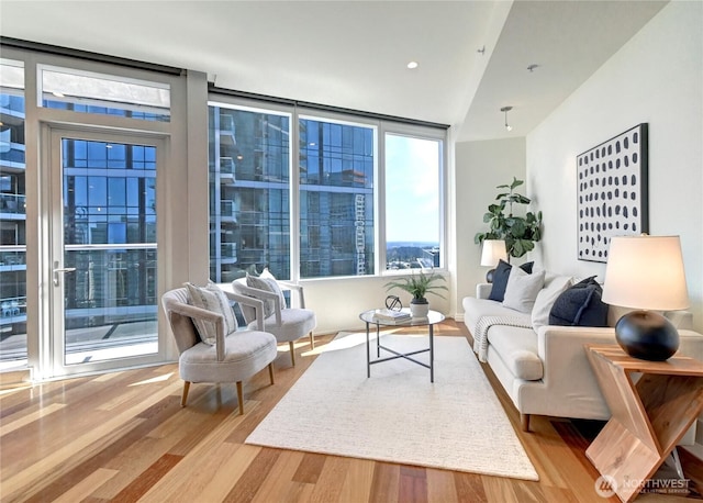 500 106th Ave NE Unit 3109, Bellevue, WA 98004 - living room with wood finished floors