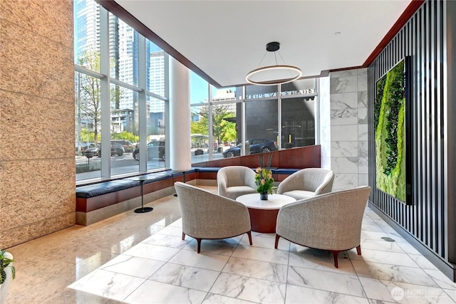 500 106th Ave NE Unit 3109, Bellevue, WA 98004 - lobby with a view of city