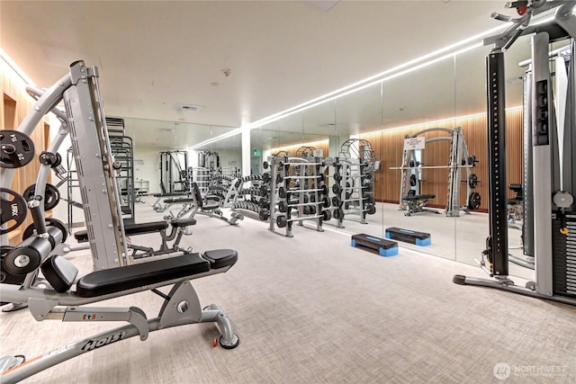 500 106th Ave NE Unit 3109, Bellevue, WA 98004 - workout area featuring carpet