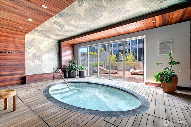 500 106th Ave NE Unit 3109, Bellevue, WA 98004 - view of pool featuring an indoor in ground hot tub