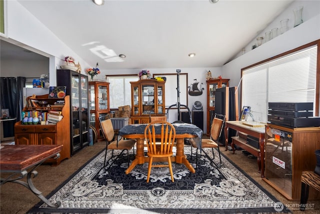 15721 67th Ave NE, Arlington, WA 98223 - carpeted dining space featuring recessed lighting and lofted ceiling